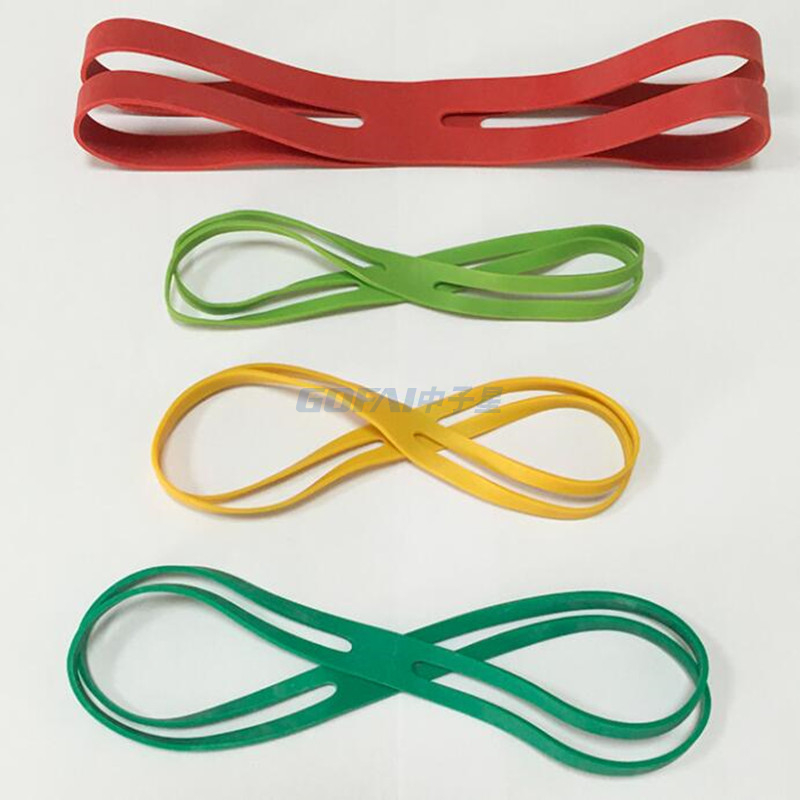 Benutzerdefiniertes Logo-Produkt heißes Großhandel Silikon H-förmiges Gummiband langlebige Farbfarbbündelbündelbücher