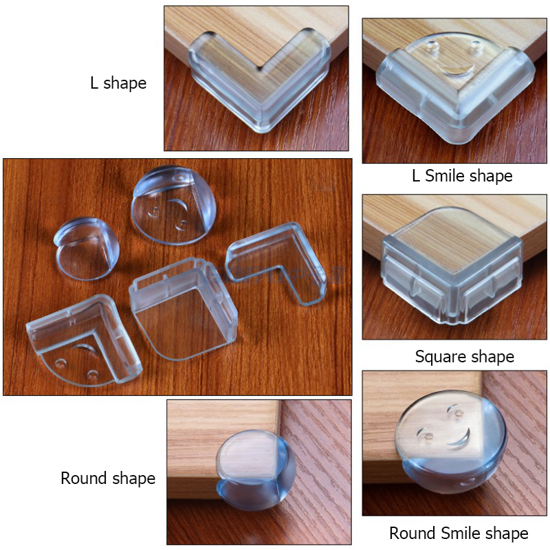 Baby-Sicherheits-transparenter selbstklebender PVC-Schutz-Tischkanten-Ecke für Möbelglas