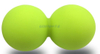 Doppelter Lacrosse-Silikon-Erdnuss-Massageball für die Physiotherapie