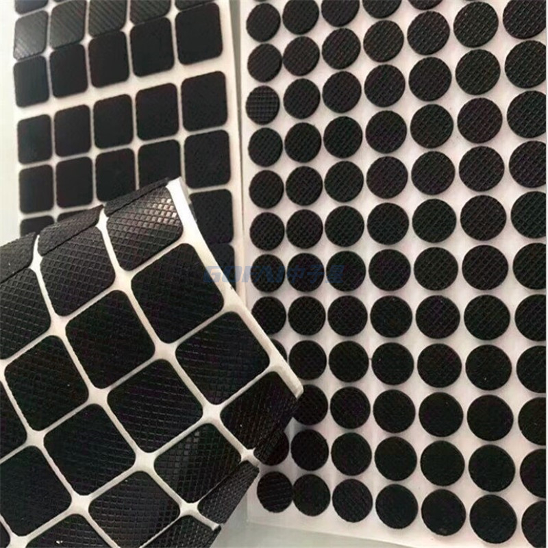 Fabrikauslass schwarzer Silikonkautschuk 3m selbstklebende Gummifüße
